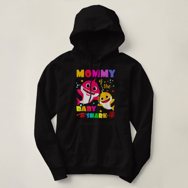 Pull À Capuche Shark Shark Family Mother's Day  (Design devant)