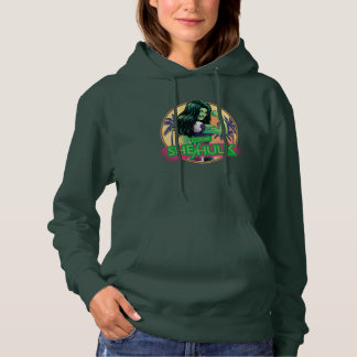 Pull À Capuche She-Hulk Retro Palm Tree Graphic