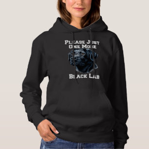 Pull À Capuche S'il vous plaît juste un chien de laboratoire noir