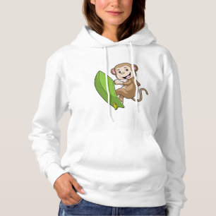 Pull À Capuche Singe comme surfeur avec Surfer