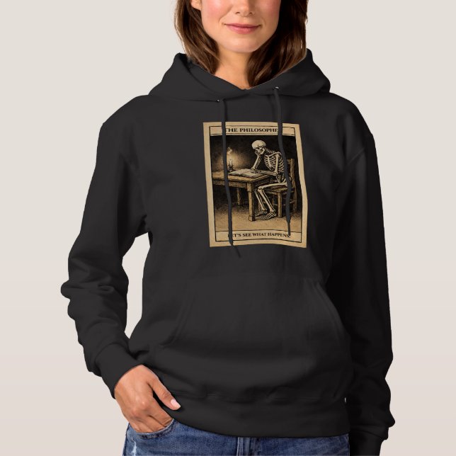 Pull À Capuche Skeleton Thinker (Devant)
