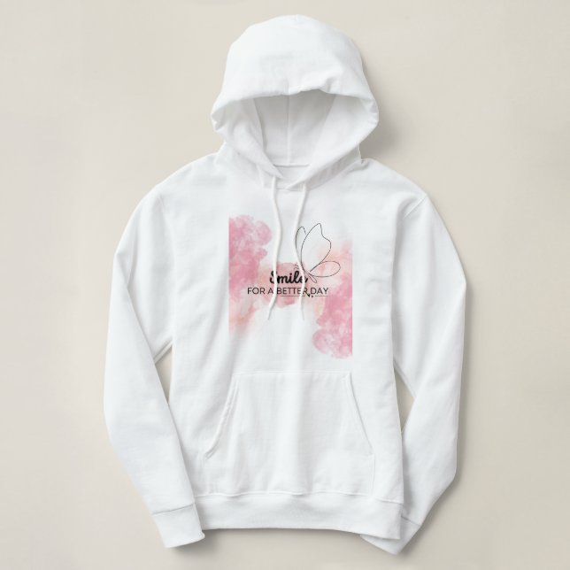 Pull À Capuche Smile For A Better Day Women Hoodie (Design devant)