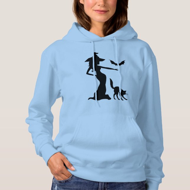 Pull À Capuche Sorcière noire (Devant)