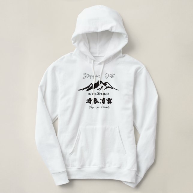 Pull À Capuche Sortez dans la chemise fumée (Design devant)