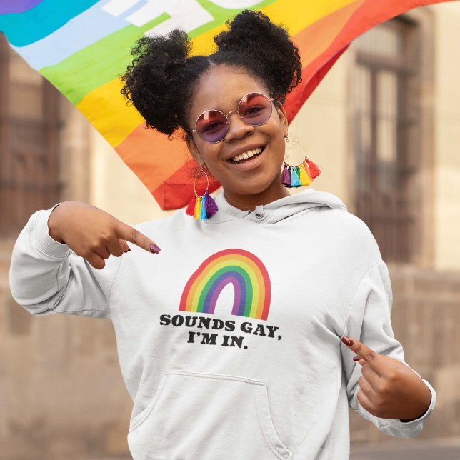 Pull À Capuche Sounds Gay I'm In (Gay Pride Women's Hoodie)