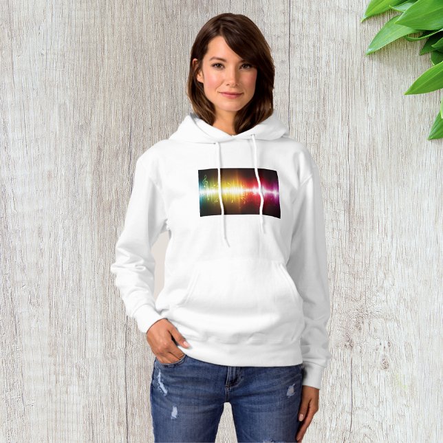 Pull À Capuche Spectre musical Soundwave Vibrant Audio Visualizer (Créateur téléchargé)