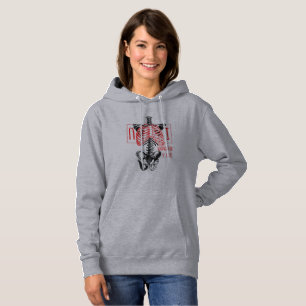 Pull À Capuche Squelette Drôle de Cœur Je T'Aime