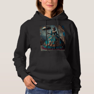 Pull À Capuche Steampunk Vintage Victorian Lady Circus