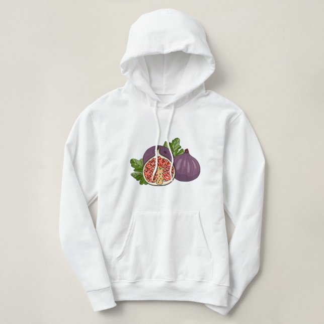 Pull À Capuche Sticker Fig (Design devant)