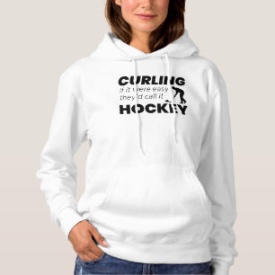 Pull À Capuche Stone Curling Hockey Hiver Glace Sport Curler Plai
