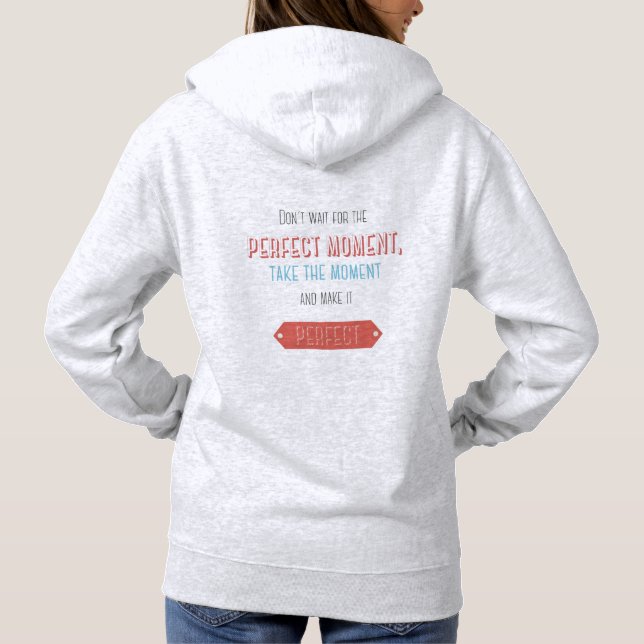 Pull À Capuche Style typographique rétro de motivation (Dos)