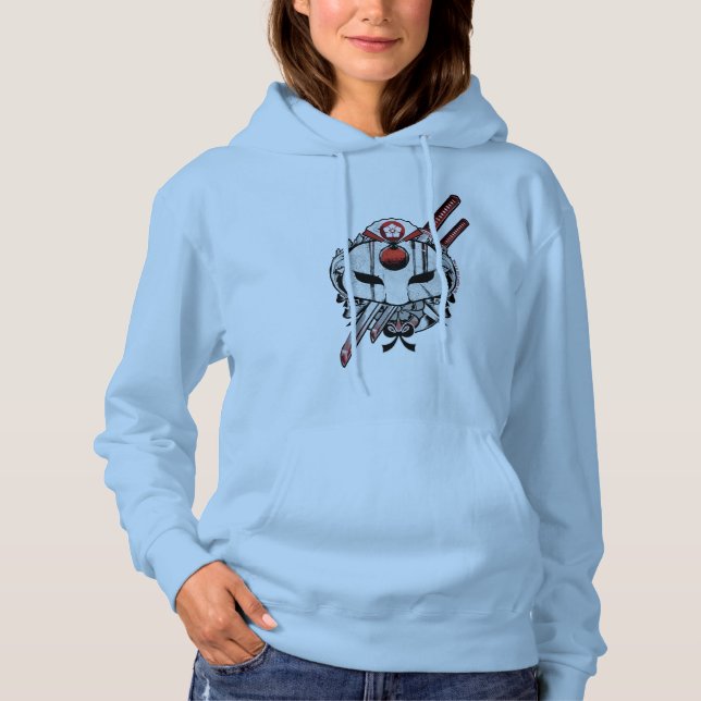 Pull À Capuche Suicide Squad | Katana Mask & Swords Tattoo Art (Devant)