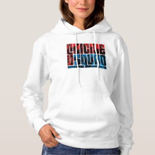 Pull À Capuche Suicide Squad Red and Blue Logo