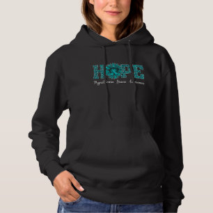 Pull À Capuche Sunflower Hope Ruban Turquoise Myasthenia Gravis A