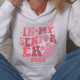 Pull À Capuche Super Retro High School Senior Epoque Nom Date