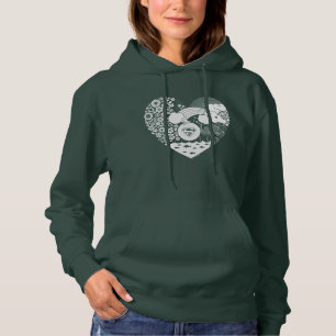 Pull À Capuche Supergirl Floral Peace Heart Graphisme