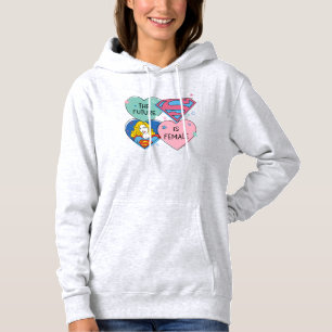 Pull À Capuche Supergirl hors de ce monde Retro Graphisme