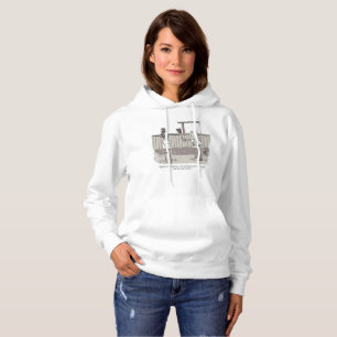 Pull À Capuche Sweat-shirt à capuche blanc pour femmes Evil Perm