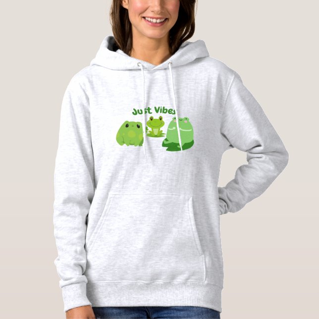 Pull À Capuche Sweat-shirt juste vibes (Devant)