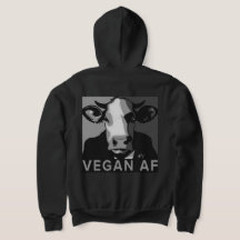 Sweat-shirt Pop Art Vegan AF en Noir et Blanc
