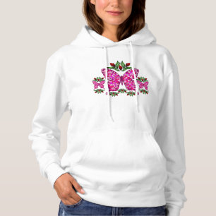 Pull À Capuche Sweatshirt à capuchon à trois papillons