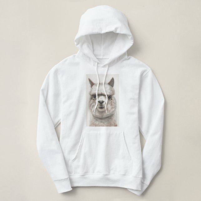Pull À Capuche Sweatshirt à capuchon d'alpaga (Design devant)