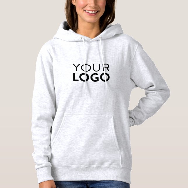Pull À Capuche Sweatshirt à capuchon de base féminin - Ash (Devant)