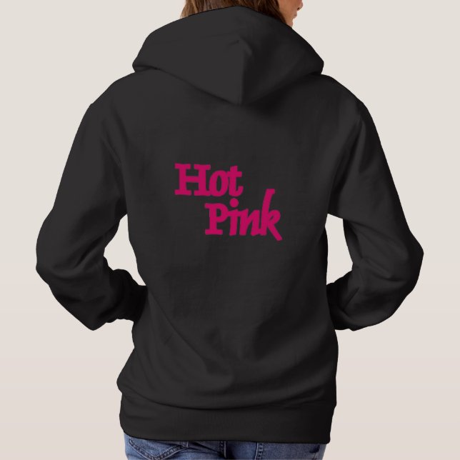 Pull À Capuche Sweatshirt à capuchon noir Hot Rose (Dos)