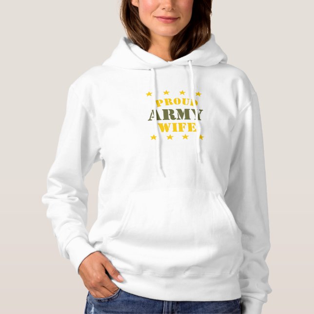 PULL À CAPUCHE SWEATSHIRT ARMÉE FEMME (Devant)
