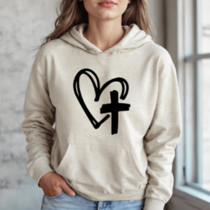 Pull À Capuche Sweatshirt Confiance en Dieu