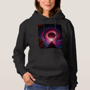 Pull À Capuche "Sweatshirt "Galaxie du Vide Néon" — Design Vortex