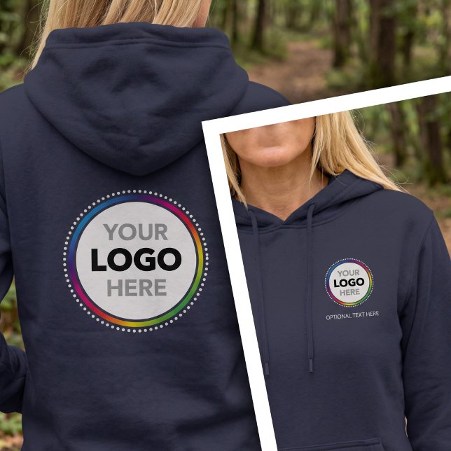 Pull À Capuche Sweatshirt Simple Logo d'Entreprise - Impression A (Créateur téléchargé)