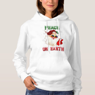 Pull À Capuche SYMBOLE DE LA PAIX Joyeux Noël Chapeau de Noël