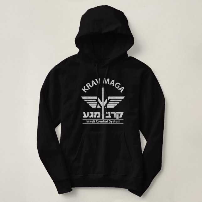 Pull À Capuche Système d'auto-défense de combat de Krav Maga Cont (Design devant)