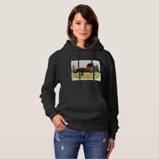Pull À Capuche T-Shirt Avec Cheval Portant Des Lunettes De Soleil