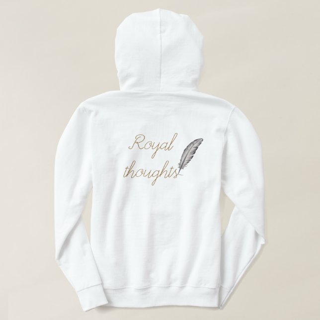 Pull À Capuche T-shirt de la reine, conception royale et légère (Design dos)