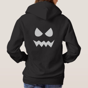 Pull À Capuche T-Shirt Fantôme Halloween noir et blanc