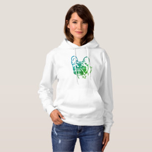 Pull À Capuche T-shirt tête de bouledogue français Bouledogue Fra