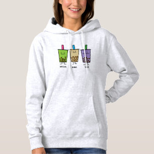 Pull À Capuche Tapioca de taro de lait de boissons de vert de thé