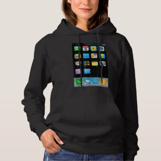 Pull À Capuche Téléphone cellulaire Smartphone Mobile App Costume
