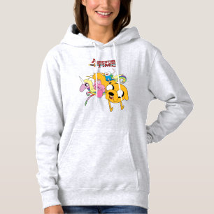 Pull À Capuche Temps d'aventure   Lady, Bubblegum, Finn & Jake