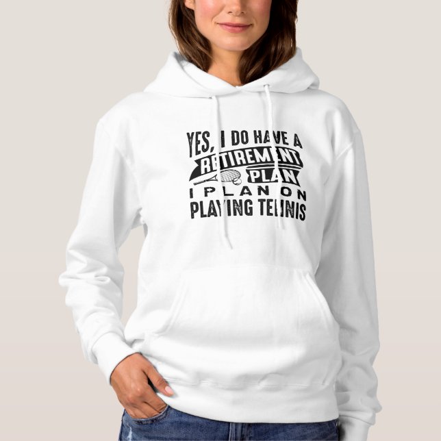 Pull À Capuche Tennis de retraite (Devant)