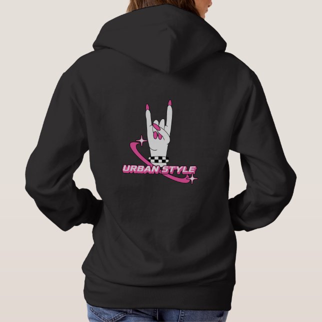 Pull À Capuche tenues bimbocore y2k (Dos)