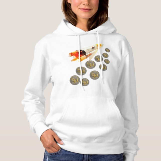Pull À Capuche TexitCoin Logo Officiel Fermeture Éclair Blanche P (Devant)