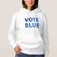 Texte bleu d'aquarelle de vote audacieux politique