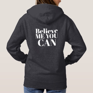 Pull À Capuche Texte Personnalisé Design Moderne Minimal Femmes G