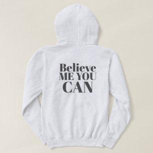 Pull À Capuche Texte Personnalisé Style Moderne Minimale Femmes B