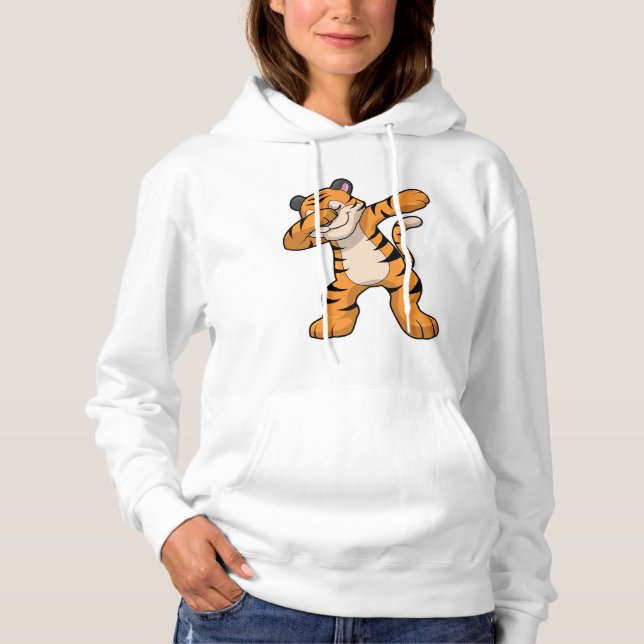 Pull À Capuche Tigre à Hip hop Dance Dab (Devant)