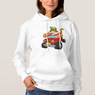Pull À Capuche Tigre avec voiture