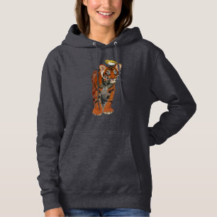 PULL À CAPUCHE TIGRE ET OISEAU DORÉ